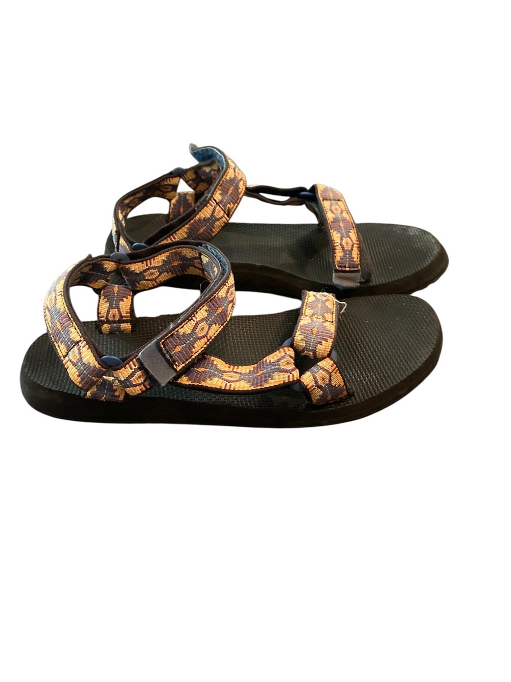 Teva Sandals in Orange and Blue